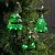 Набор ёлочных шаров «Ёлочки зелёные» 3 шт., батарейки, 5 LED, свечение белое