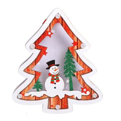 Световой декор на подвеске «Ёлка» 15×18 см