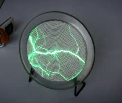 Плазменная тарелка (реагирует на прикосновения, звук, хлопки), d- 20 см