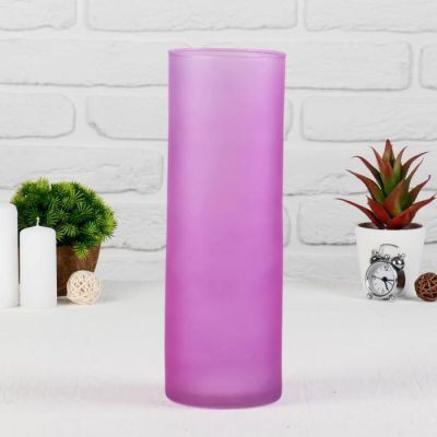 Ваза "Трубка" микс матов. h-30см V-2,65мл