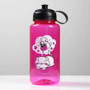 Бутылка для воды "Котик", 1200 мл