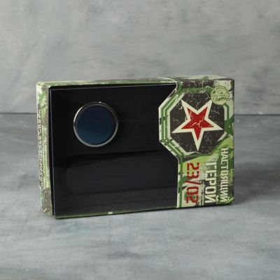 Набор аксессуаров для автомобиля «23 февраля. Настоящий герой», магнитный держатель и табличка для номера