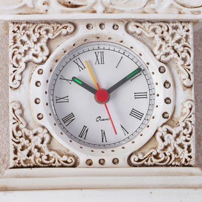 Часы настольные  "Ангел с медведем", h=24 см