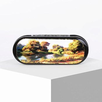 Футляр для очков, отдел на клапане, цвет МИКС