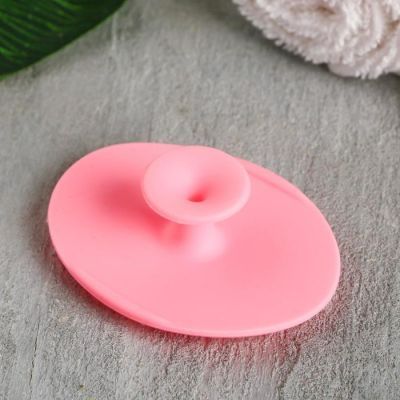 Спонж для умывания «Красотень», ярко-розовый, 6,5 х 5 см