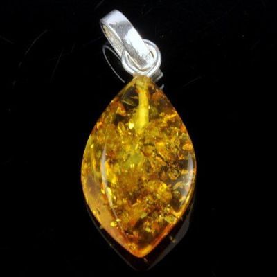 Кулон Янтарь "Золотой дождь" арт.ЯК-013