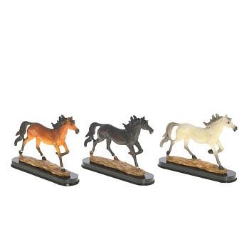 Фигурка декоративная "Лошадь", 3в.