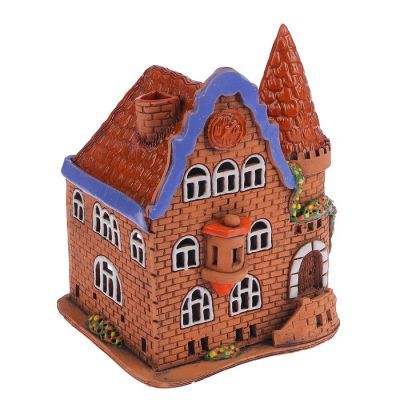 Аромалампа Домик «Мечта», 18 см, ручная работа, микс