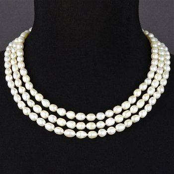 Колье Жемчуг "Каскад" арт.П3458