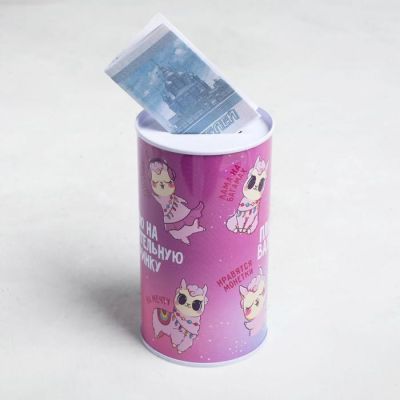 Копилка "Планы ламы", 6,5 х 12 см