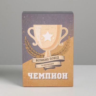 Коробка складная «Чемпион», 16 × 23 × 7.5 см