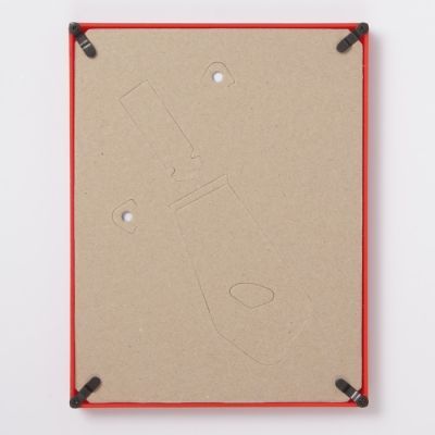 Фоторамка пластик L-5 15х21 см, красный, с небьющимся стеклом