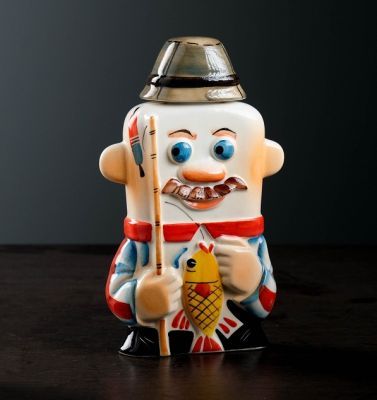 Штоф в книге "Рыбаку" (фарфор, объем 350 мл)