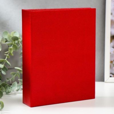 Фотоальбом "Красный" на 200 фото 10х15 см. 18,5х5х23,5 см. ПП карм.