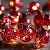 Гирлянда «Нить» 1.6 м с насадками «Шарики с красным конфетти», IP20, прозрачная нить, 15 LED, свечение тёплое белое, ААх2