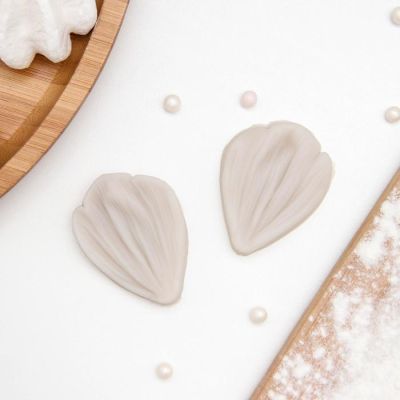 Молд силиконовый «Лепесток тюльпана», 2 части, 4,5×3 см, цвет МИКС