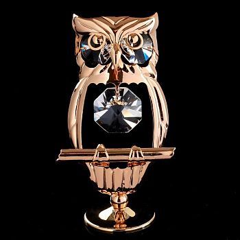 Сувенир с кристаллами Swarovski "Сова" 9,1х5 см