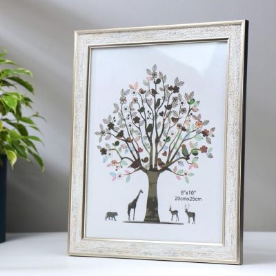 Фоторамка пластик 20х25 см "Рисовые хлопья" 28,4х23,4х2 см