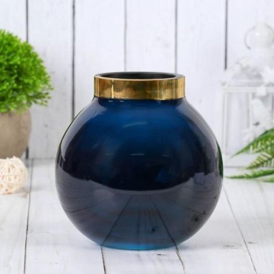 Ваза "ТИТАНИЯ-синяя ТОКИО-2" d-5,5см, 14х11 см