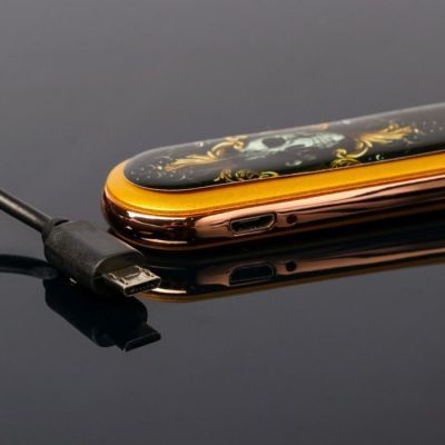 Зажигалка со спиралью накаливания "Череп", 8,5 х 2,5 х 1 см