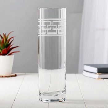 Ваза гравированная "Браслет" d-7.5см, h-26,5