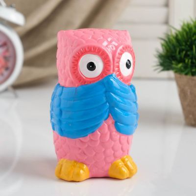 Копилка керамическая "Ничего не вижу, ничего не слышу, никому не скажу" 9X9X15см МИКС