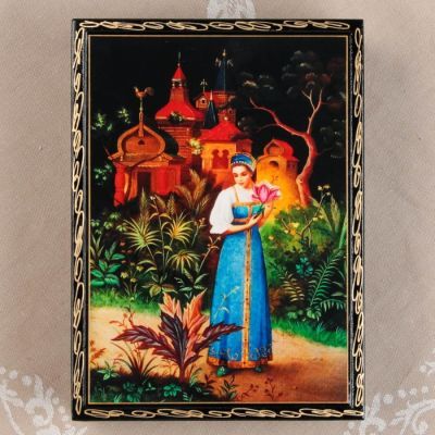 Шкатулка «Сказки», 16×22 см, лаковая миниатюра