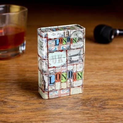 Портсигар "Love Paris", 9х6х2.5 см, микс