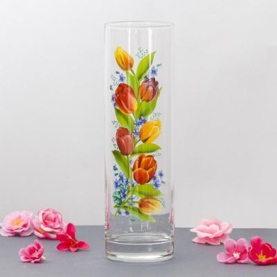 Ваза FLORA "Весенний букет" 7,5х26,5 см МИКС