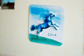 Магнит "Лошадь" рельефный (8х8см)