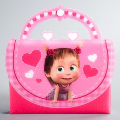 Фотоальбом-сумочка на 36 фото "До чего же я хороша!", Маша и медведь