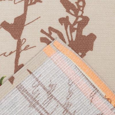 Полотенце вафельное в коробке "Красные и белые цветы" 35х60 см,, 160 гр/м, хл,