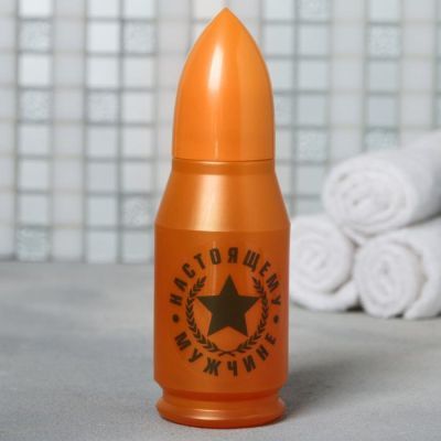 Гель для душа "Настоящему мужчине", + мочалка