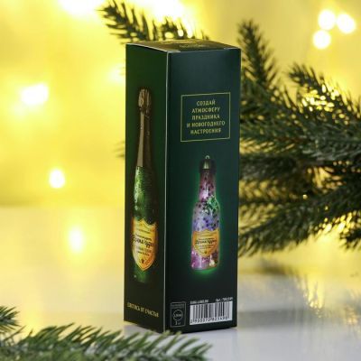 Елочная игрушка с гирляндой «Время чудес», 14.2 х 4.2 см