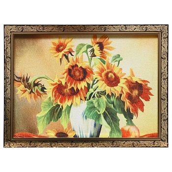 Гобеленовая картина "Подсолнухи" 34*44 см рамка микс
