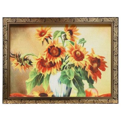 Гобеленовая картина "Подсолнухи" 34*44 см рамка микс