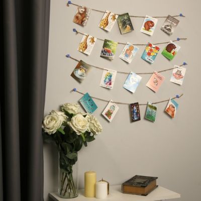 Держатель самоклеящийся для проводов и гирлянд ТУНДРА krep, 15х15х10 мм, синий, 9 шт.