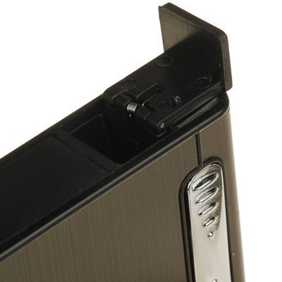 Портсигар с зажигалкой и толкателем, микс, 6.5х9.5 см