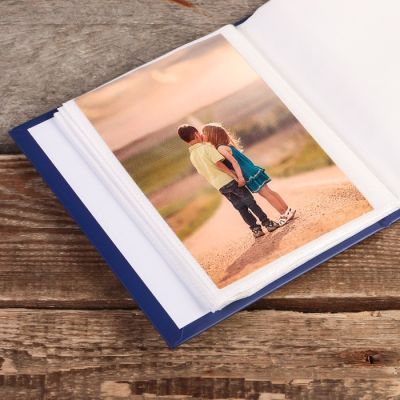 Фотоальбом на 40 фото 10х15 см "Бутон" в коробке с зол.обводкой МИКС 17х14х5 см