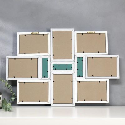 Фоторамка пластик 8 в 1 286-1105-1B /286-7116-5 / 10х15 см