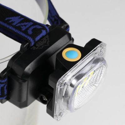 Фонарь налобный аккумуляторный "Мастер К." 5 Вт, 1200 мАч, 200 лм, USB, 8.5х6х6 см микс