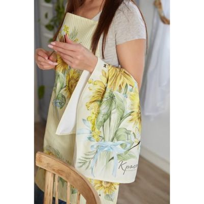 Полотенце "Этель" Солнечные цветы 40х73 см, 100% хлопок, саржа 190 г/м2