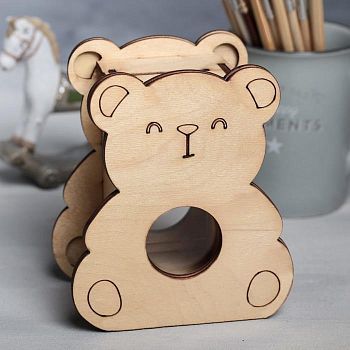 Копилка под роспись «Мишка», 13 × 11.5 см