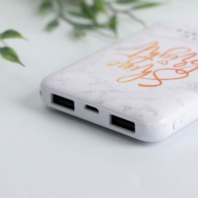 Набор флеш-карта, ежедневник, внешний аккумулятор 5000 mAh «Вдохновение», 21,5 х 21,5 см