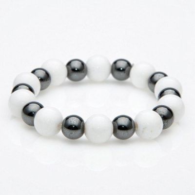 Браслет Кахолонг, гематит "Тутси" арт. бП1434-20