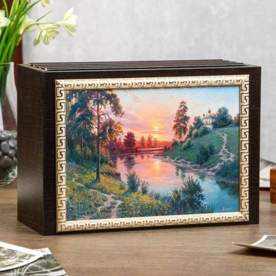 Фотобокс "Тишина" для фото 13х18 см 96 шт МИКС