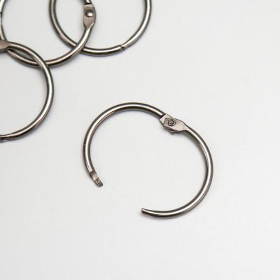 Кольца для альбома "Рукоделие" KDA-040/1, 0,4 см, 4 шт, металлик