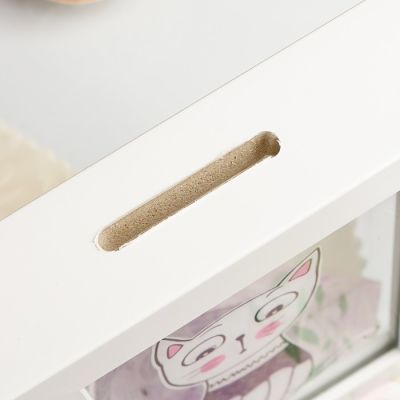 Копилка интерьерная пластик "Белый котёнок в кофточке" 17х12х3,8 см