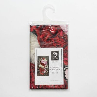 Полотенце "Этель" Flowers  40х73 см, 100% хлопок, саржа 190 г/м2