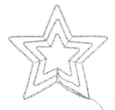 Фигура дюралайт "Звезда 3 уровня" (56х56 см.)